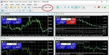 باز کردن پنجره ثبت سفارش در فارکسر۵